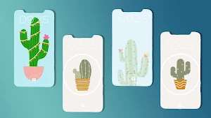 Cute Cactus Wallpaper Screenshot 2