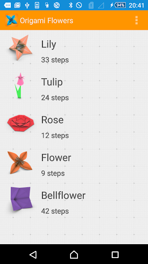 Origami Flower Instructions 3D Screenshot 0