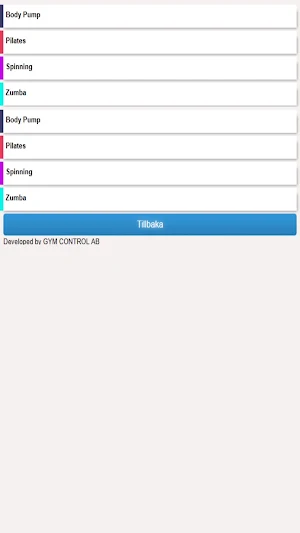 Gym Control Screenshot 1