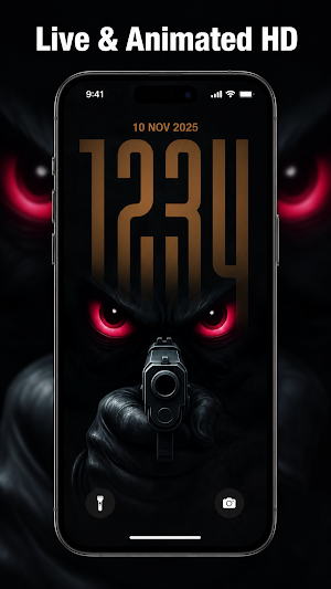 Silly Smile Gun Live Wallpaper Screenshot 1