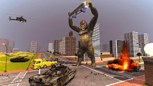 Angry Gorilla City Smasher 3D Screenshot 0