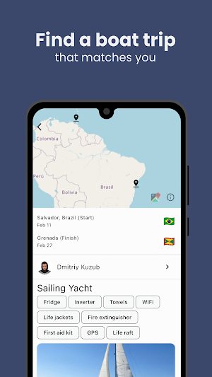 Yacht Cabin: Shared boat trips Screenshot 1