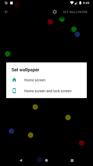 Moving Balls Live Wallpaper Screenshot 3
