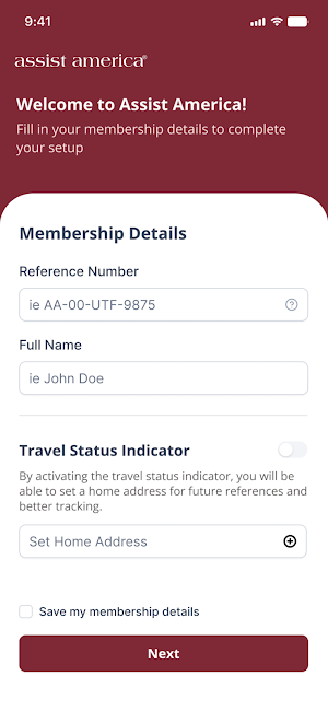 Assist America Travel App Screenshot 0