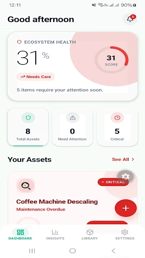 LifeSpan: Maintenance Tracker Screenshot 0