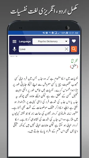 Offline Urdu Lughat – Urdu to Urdu Dictionary Screenshot 3
