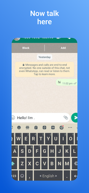WHdirect : Without save Number Screenshot 2