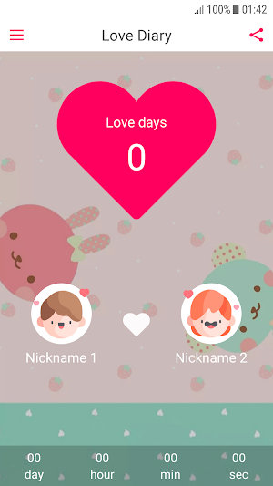 Love Diary (Love Memory, Love Days Counter) Screenshot 0