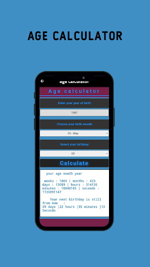 Age calculator Screenshot 2