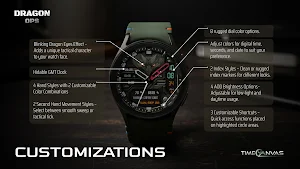 Dragon Ops : Hybrid Watch Face Screenshot 2