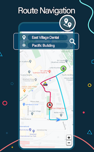 Live Satellite Earth Location: Route Map Navigator Screenshot 2
