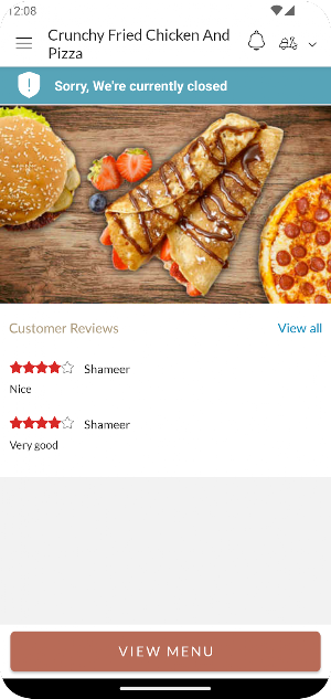 Crunchy Fried Chicken AndPizza Screenshot 2