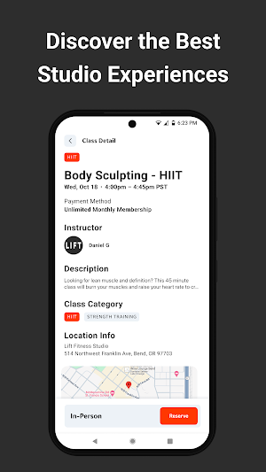 Lift Fitness Studio Screenshot 3