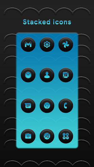 Stacked Blue Icons Screenshot 0
