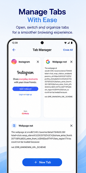 Quick Sites Browser Screenshot 1