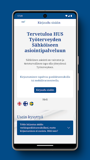 HUS Työterveys Screenshot 0