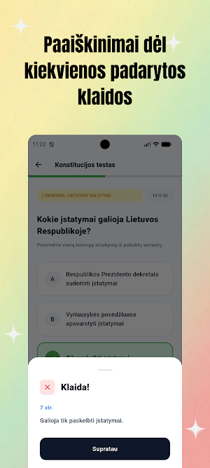 LT Konstitucijos testai Screenshot 2
