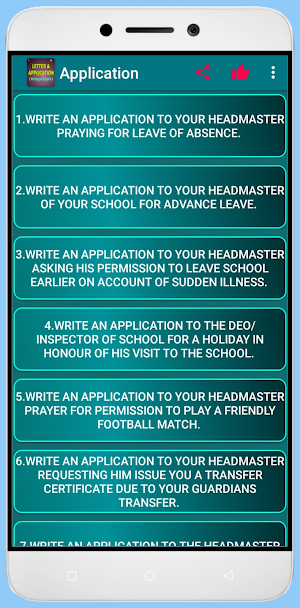 Letter & Application writing Screenshot 2
