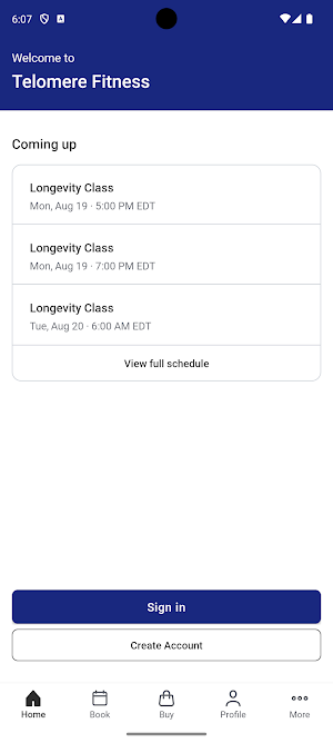 Telomere Fitness Screenshot 1