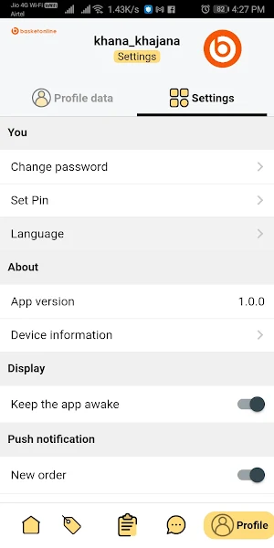 basket online - Merchant App Screenshot 3