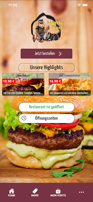 Monkey Diner Online Screenshot 0
