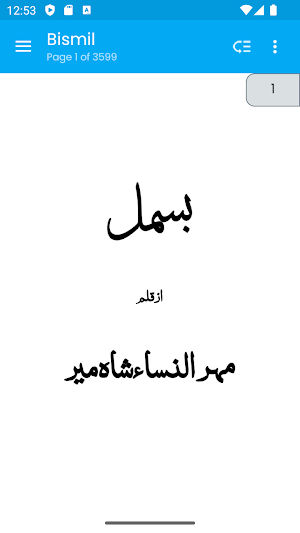 Bismil Novel by Mehrulnisa Screenshot 0