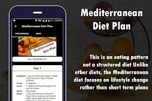 Mediterranean Diet Plan Screenshot 0