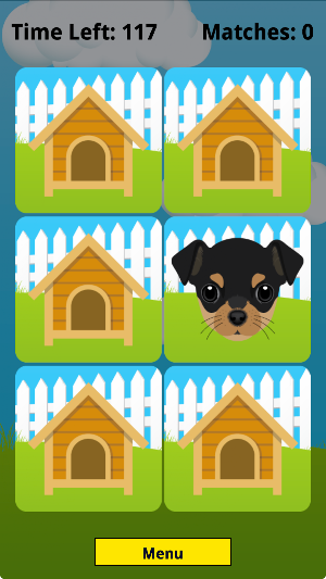Puppy Playmate Picture Match Screenshot 1