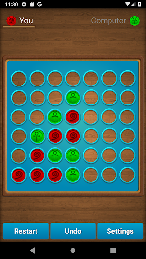 Old School Connect Board Game Screenshot 1