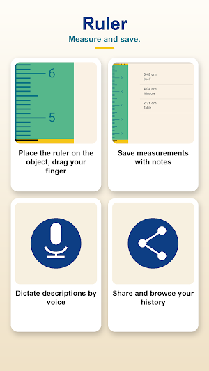 Ruler, measure and save Screenshot 0