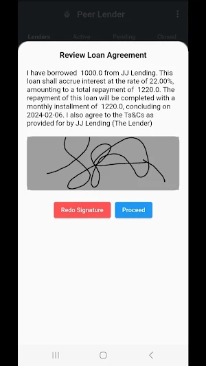 Peer Lender Screenshot 1