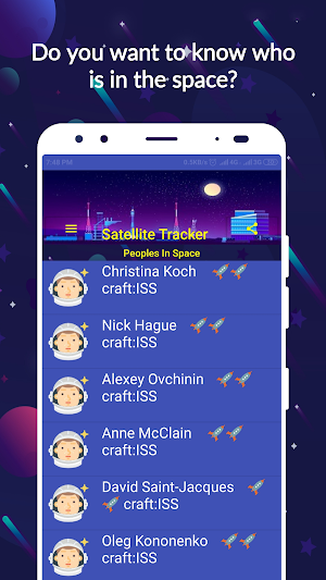 Satellite & ISS Tracker PRO Screenshot 2