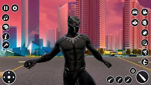 Black 3D Panther Fighting Game Screenshot 1