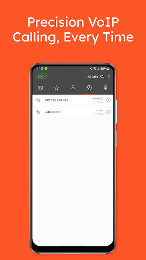 EGEO Softphone Screenshot 3