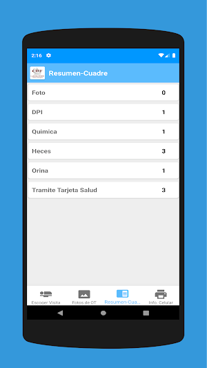 CIFF Laboratorio Screenshot 3