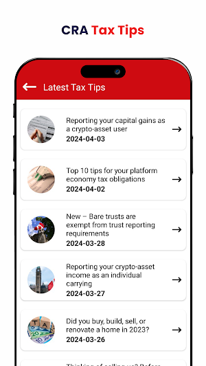 CRA Tax Benefits Info Screenshot 2