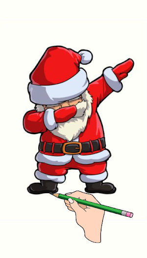 Santa claus game glitter Screenshot 2