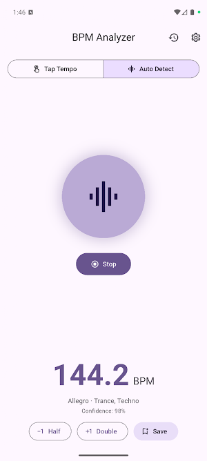 BPM Analyzer - Tap Tempo Screenshot 2