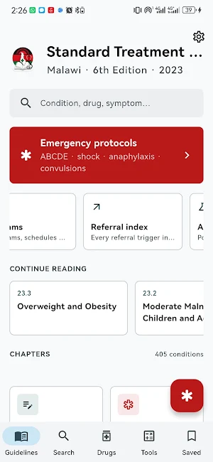 Malawi Clinical Guidelines Screenshot 2