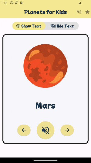 Planets Flashcards For Kids Screenshot 3