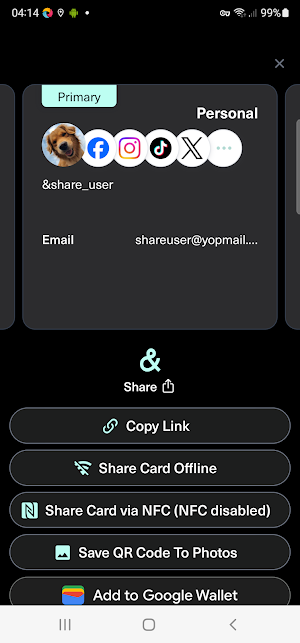 &Share Screenshot 3