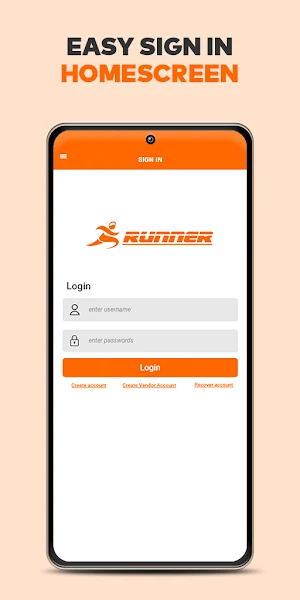 RUNNER SVA Vendor Screenshot 3