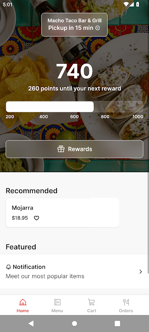 Macho Taco Bar & Grill Screenshot 0