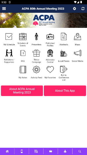 ACPA Meetings Screenshot 1