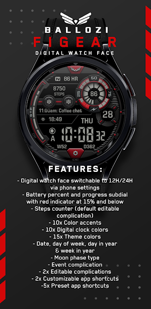 BALLOZI FIGEAR Watch Face Screenshot 1