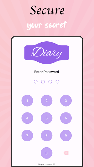 Secret Diary : Diary with lock Screenshot 2
