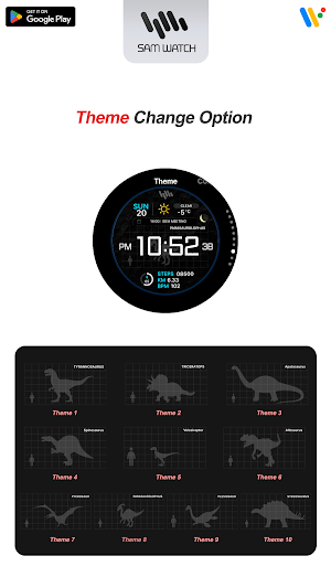 SamWatch Dinosaur Screenshot 3