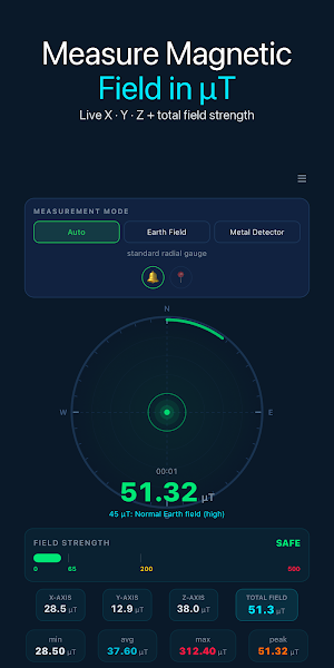 Magnetometer: EMF & Metal Screenshot 0