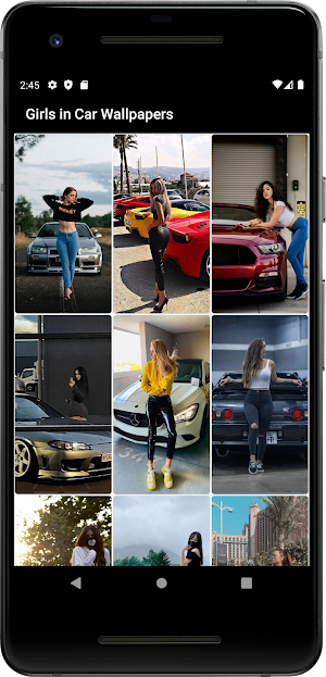 Sexy Girls in Car Wallpaper Screenshot 0