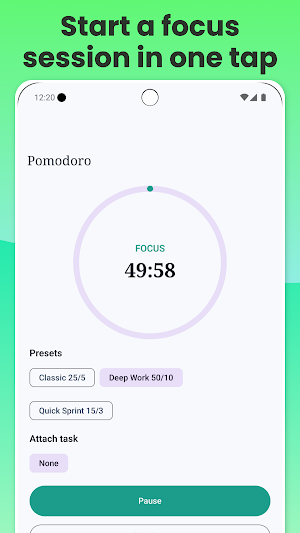 Pomodoro:  Focus Timer & Tasks Screenshot 0